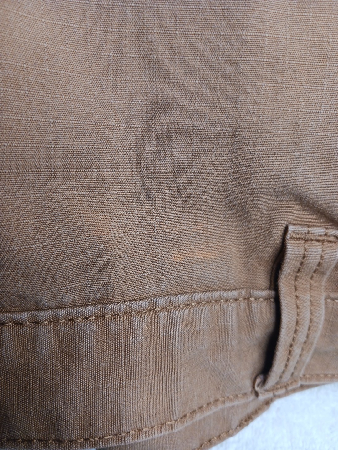 Carhartt Utility Carpenter Shorts Side Button Pocket Loop Men US 42 Orange-Brown