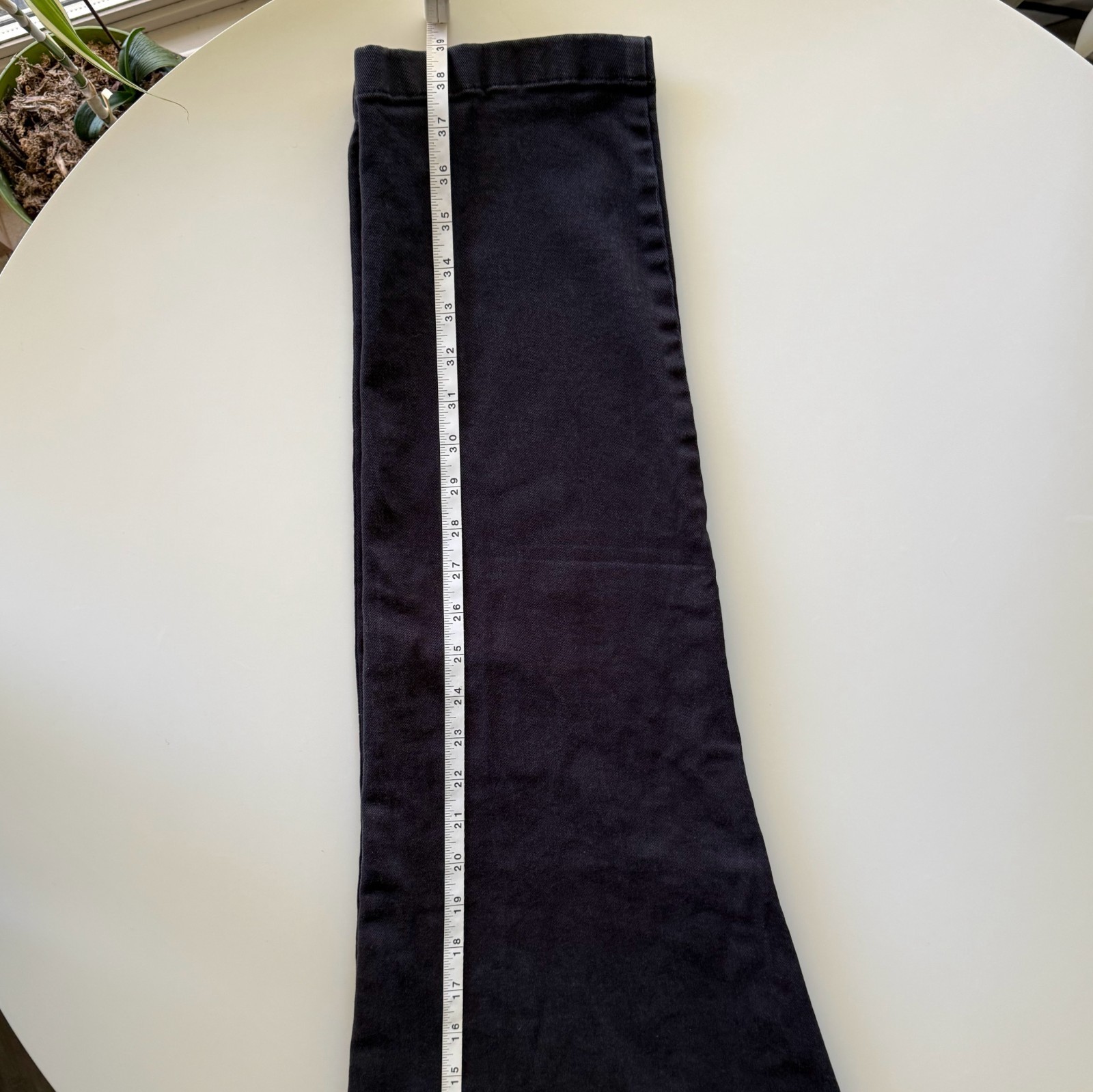 Everlane The Easy Pant Black Organic Cotton Drawstring Pull-On Pants Size M
