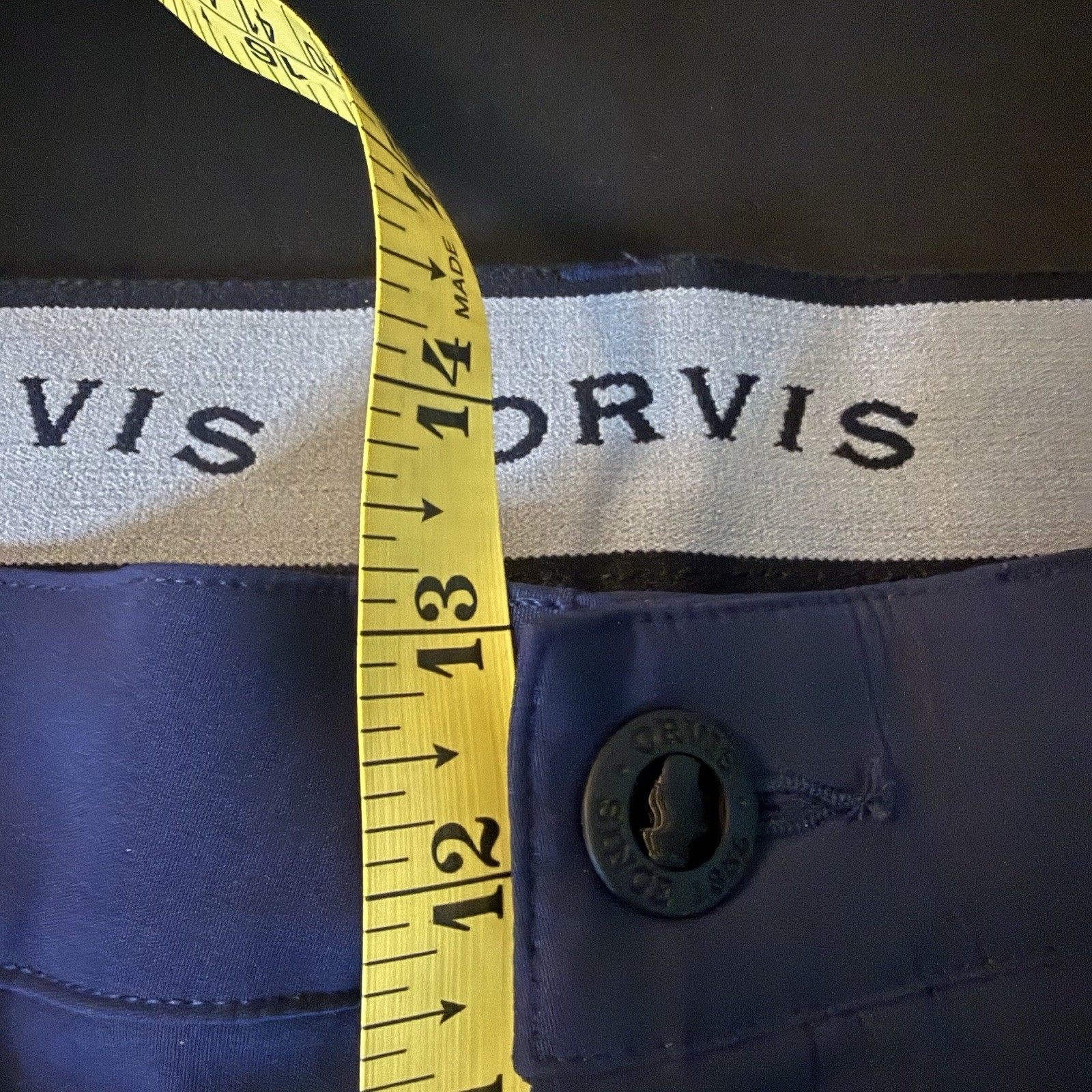 Orvis Tech Pants Men’s 38×30 NWT Blue Stretch Water Repellent Hiking Travel