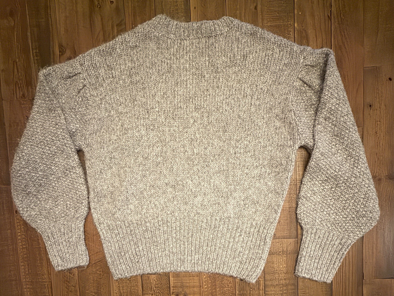 Free Assembly Floral Embroidered Gray Sweater XS NWT 86% Recycled Polyester