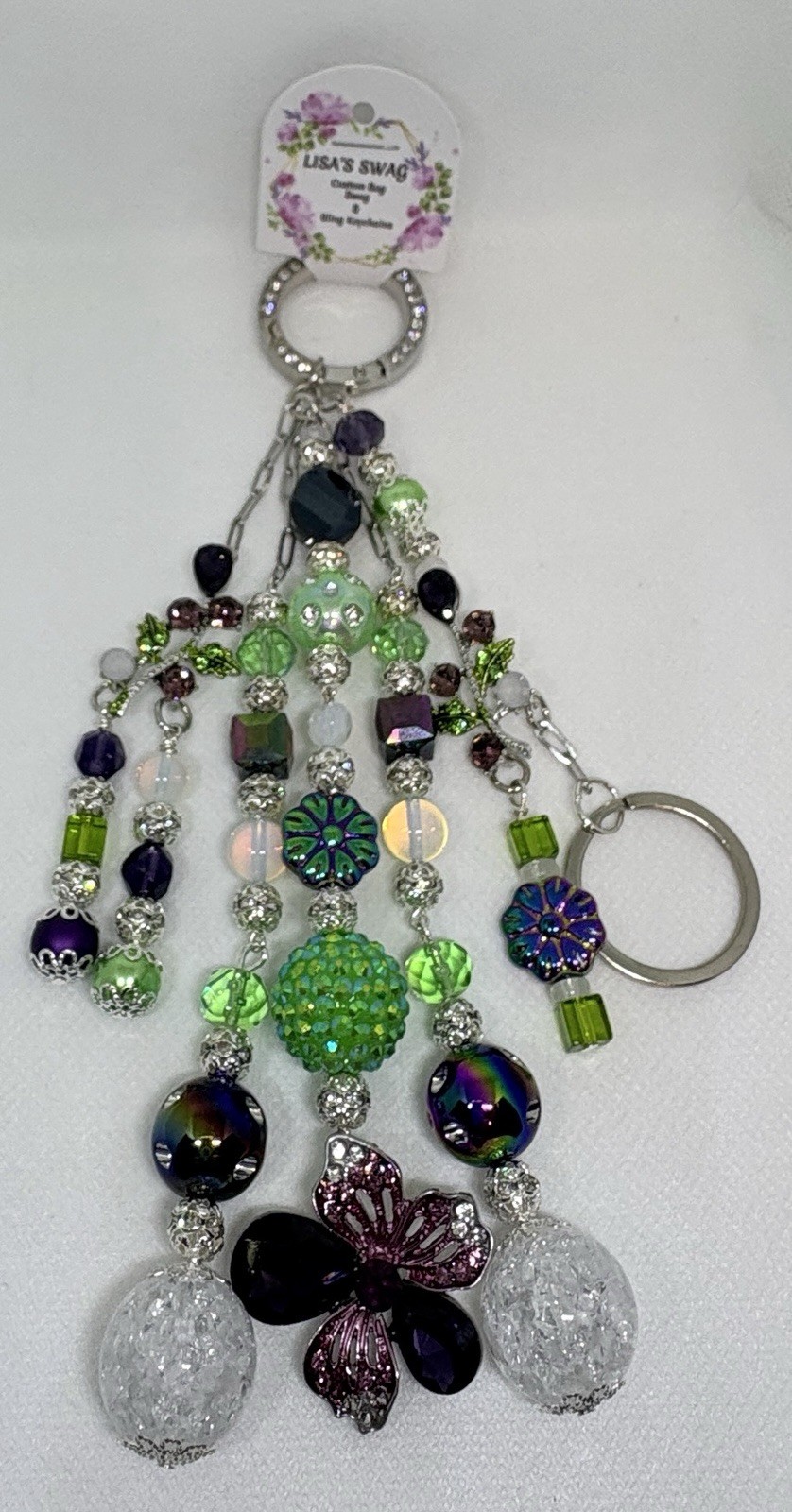 Handmade✨Handbag Jewelry✨Purse Bling✨Bag Swag✨Bag Charm✨Keychain✨2 Piece Set✨NWT