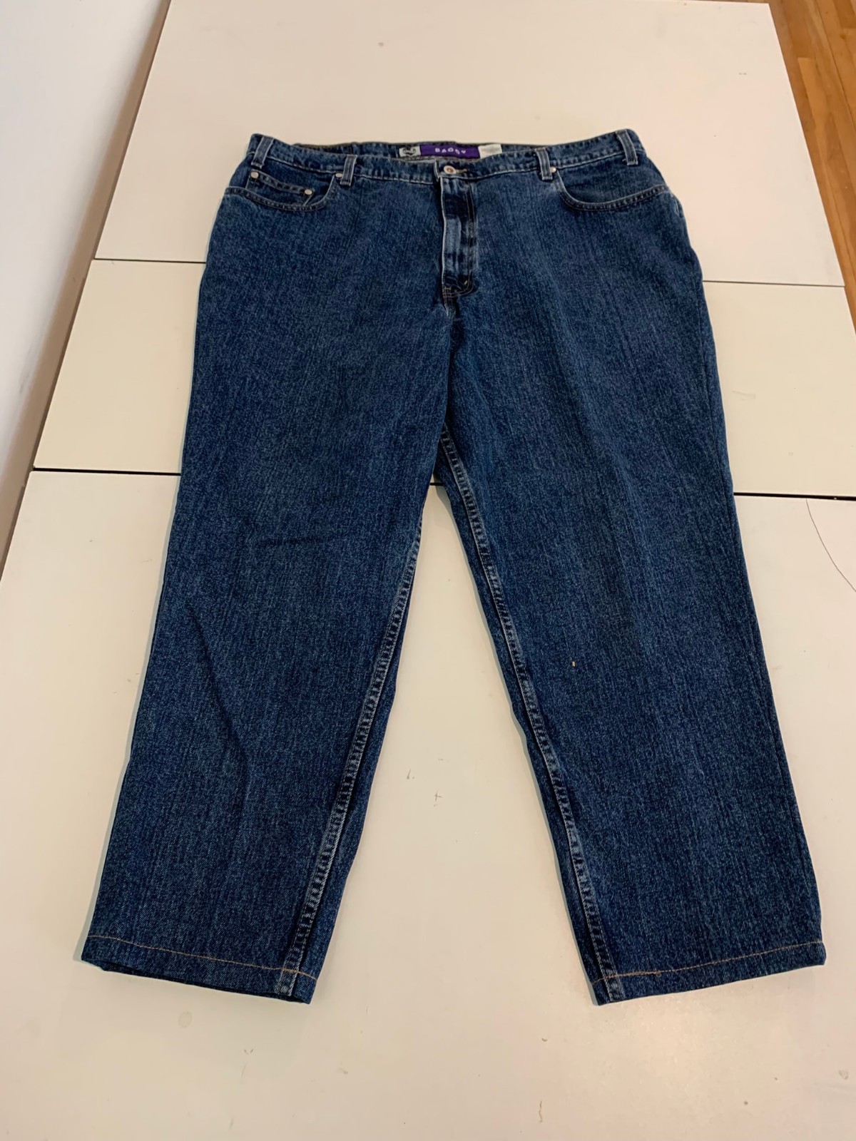 Vintage Levi’s Silvertab Jeans 42×27 Blue Baggy Y2K Skater Loose Grunge Tapered
