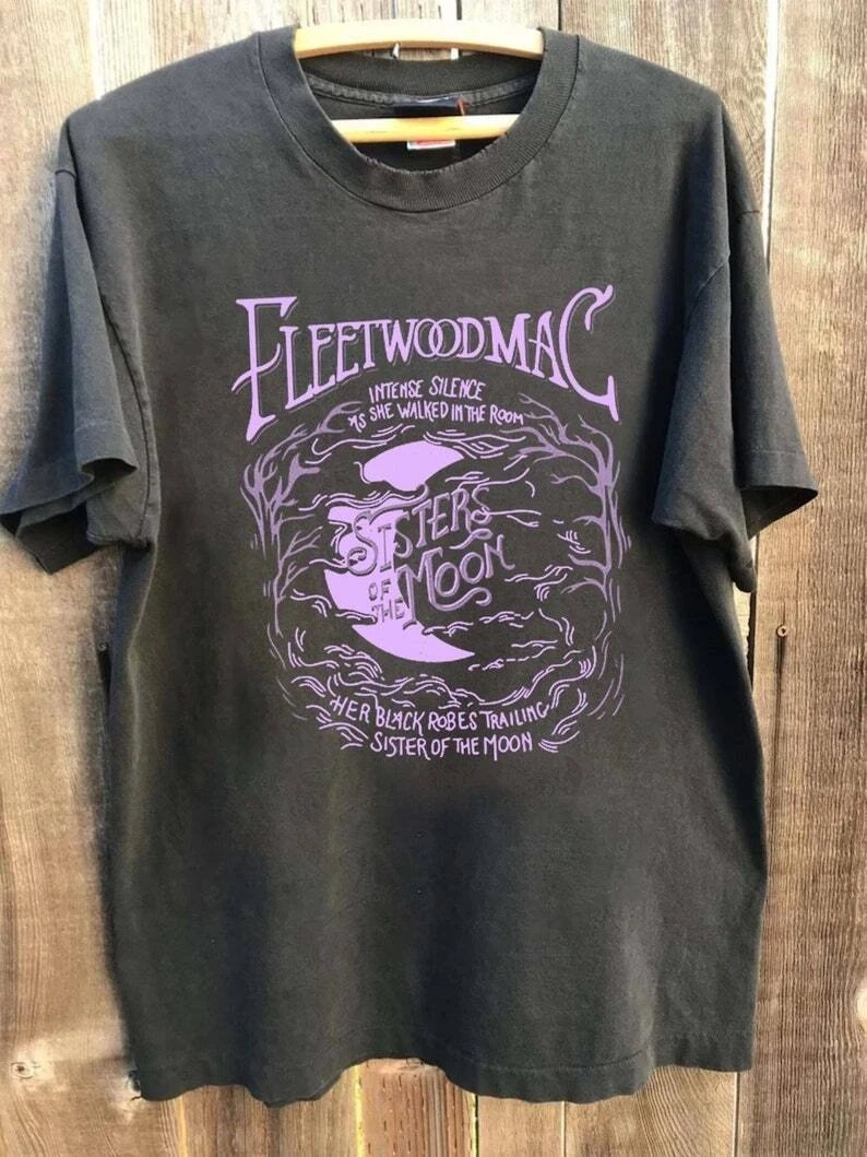 Fleetwood Mac Shirt, Stevie Nicks Sisters Moon Retro Rock Band Tshirt US31399563