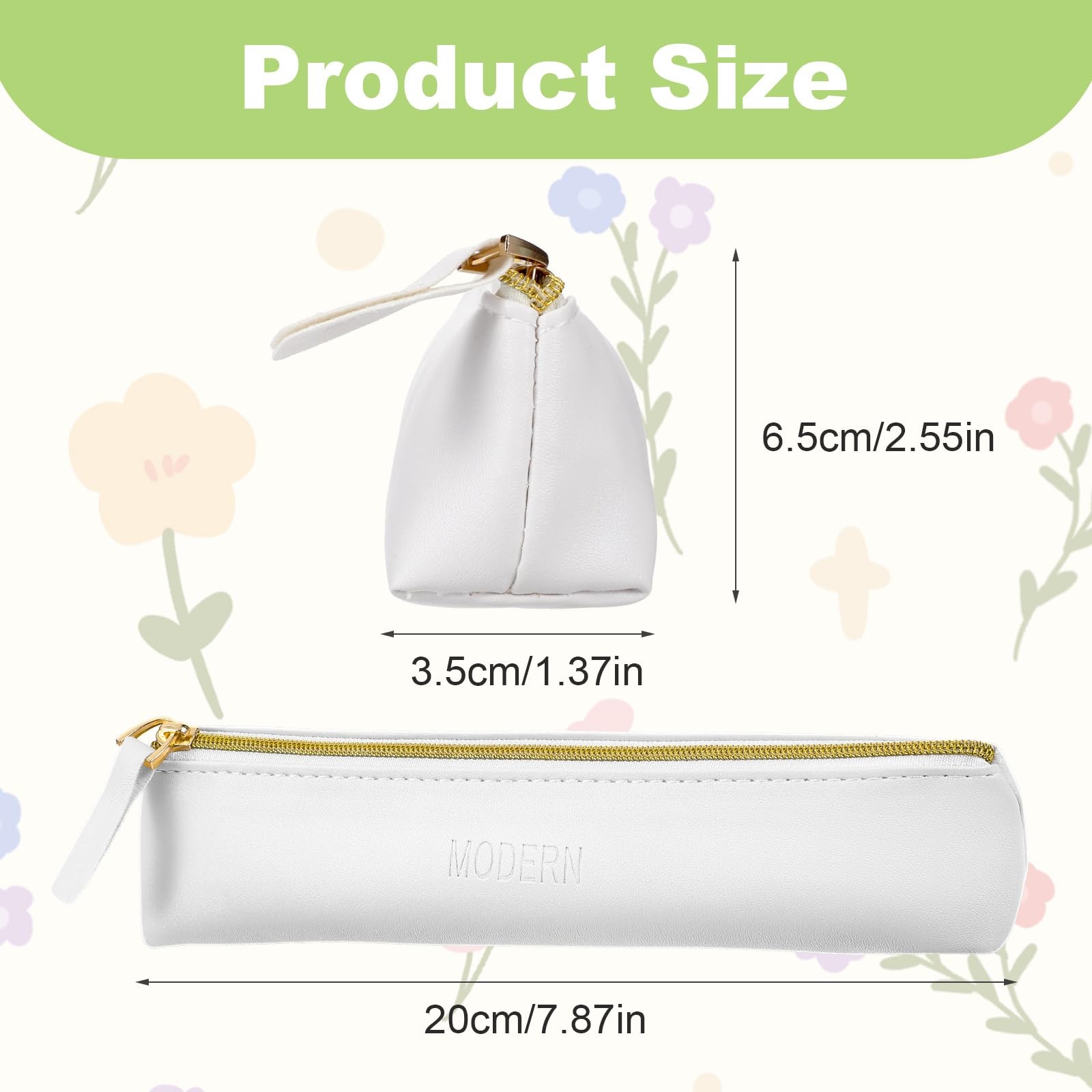 Tucnoeu 2pcs 20cm x 6.5cm x 3.5cm (7.87in x 2.55in x 1.37in), black white