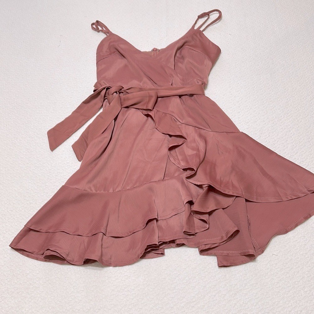 Princess Polly Watermelon Champagne Mini Elegant Dress, Size US 4
