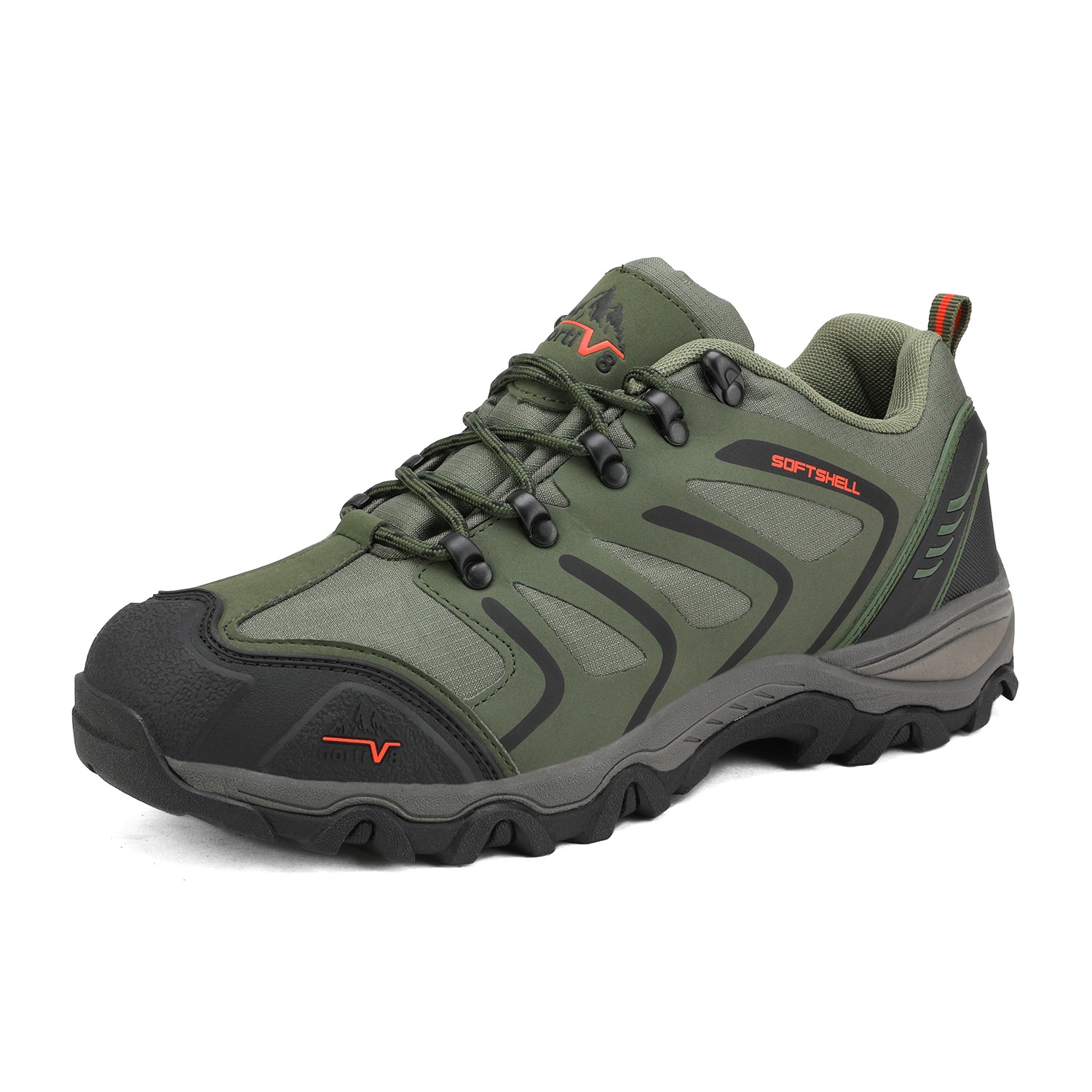 Mens Hiking Shoes Low Top Waterproof Trekking Trails Work Climbing Shoes