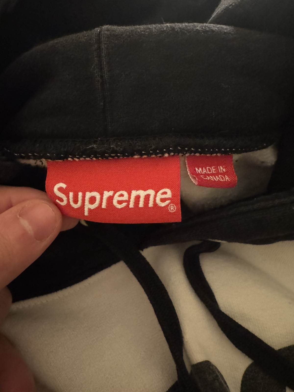 Supreme FW17 Blocked Logo Hoodie Very Rare in Good Condition Size XLarge XL