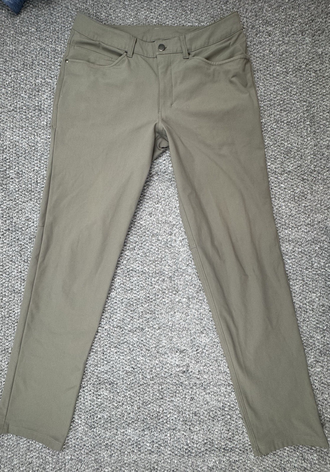 Lululemon Men’s Size 32×32 ABC Classic Fit Pants Warpstreme LM5ADFS Green
