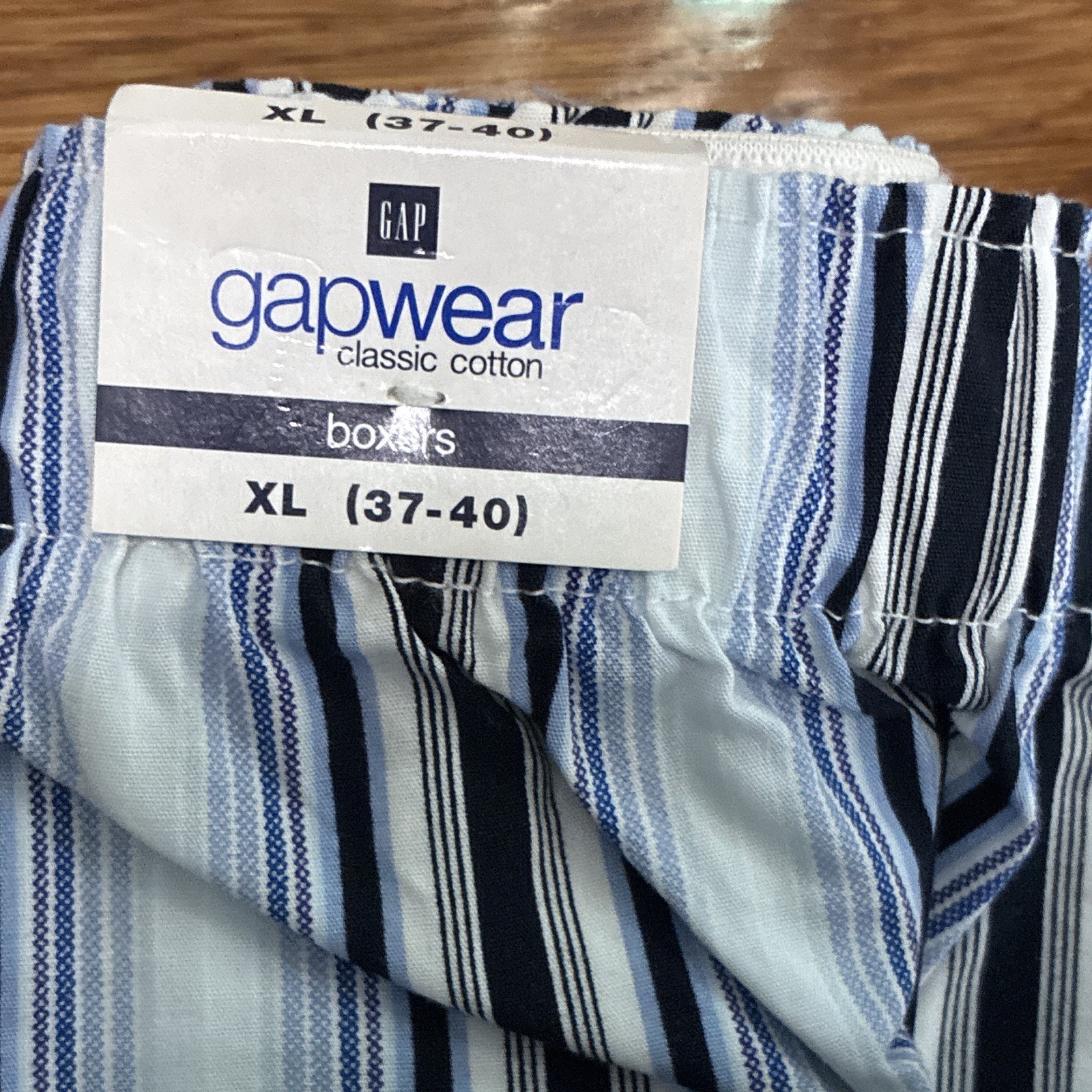 GapBody gapwear Classic Cotton Boxer Shorts XL 2-Pack Multicolor Stripe/Orange