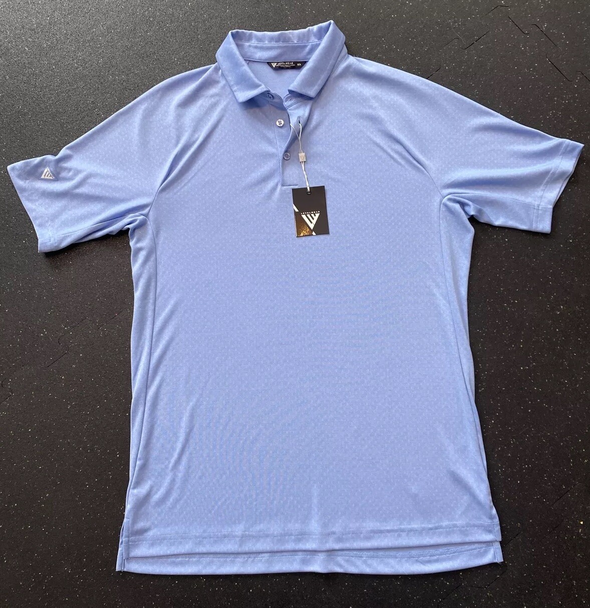 NWT Level Wear Golf Polo Reserve Men’s Size Medium Blue Athletic Activewear