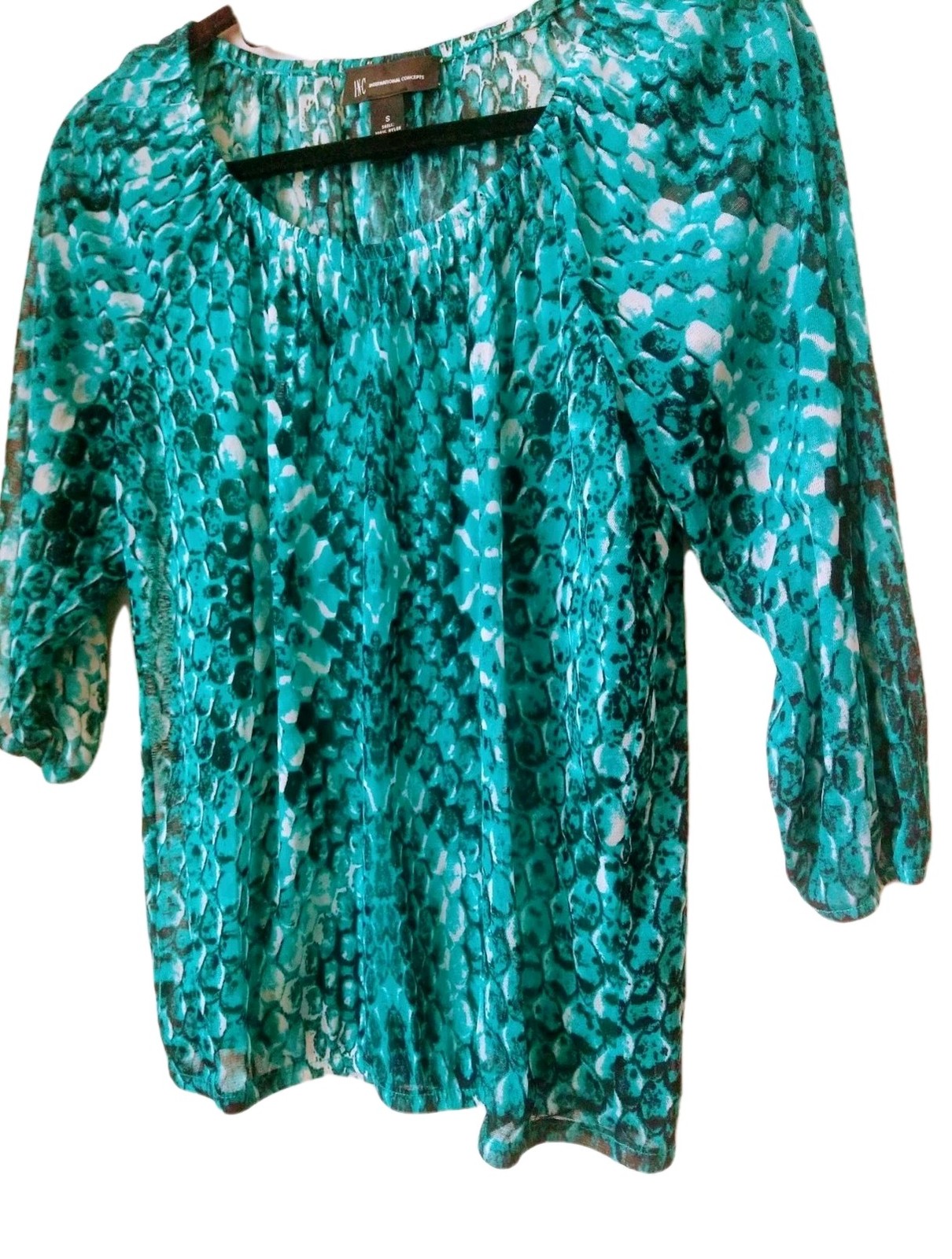 Bundle(3)Alfani Floral & Geometric Blouses & INC 2 Piece Turquoise Print Blouses