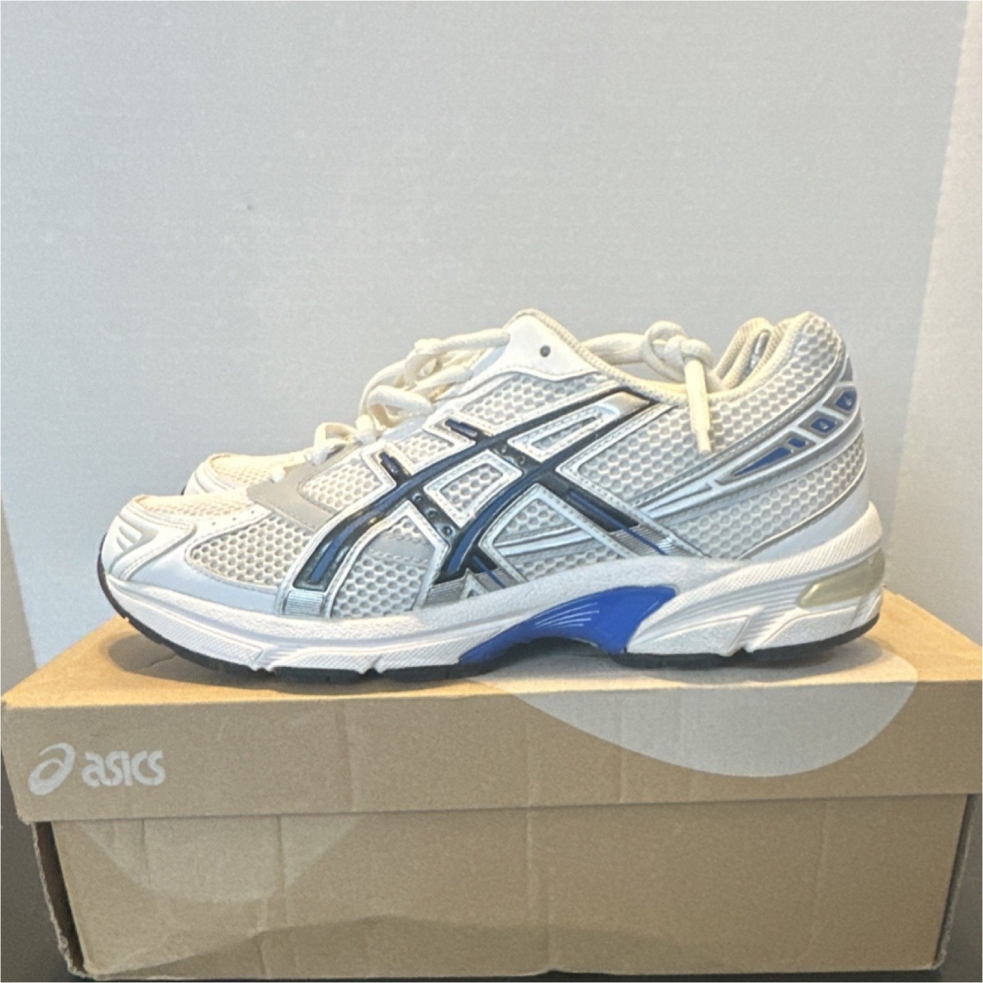 ASICS Gel 1130 White Tuna Blue Men’s Athletic Sneaker 1201A256-119