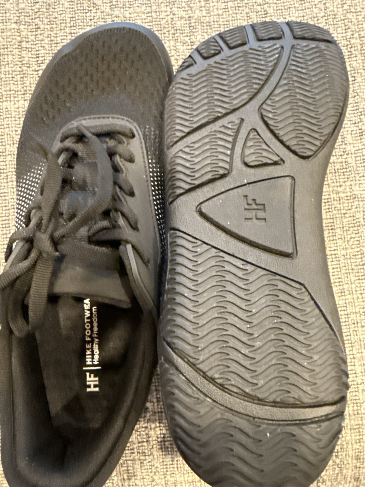 Hike Footwear Stride Black Barefoot Sneaker Unisex Size EU37 W7 M5