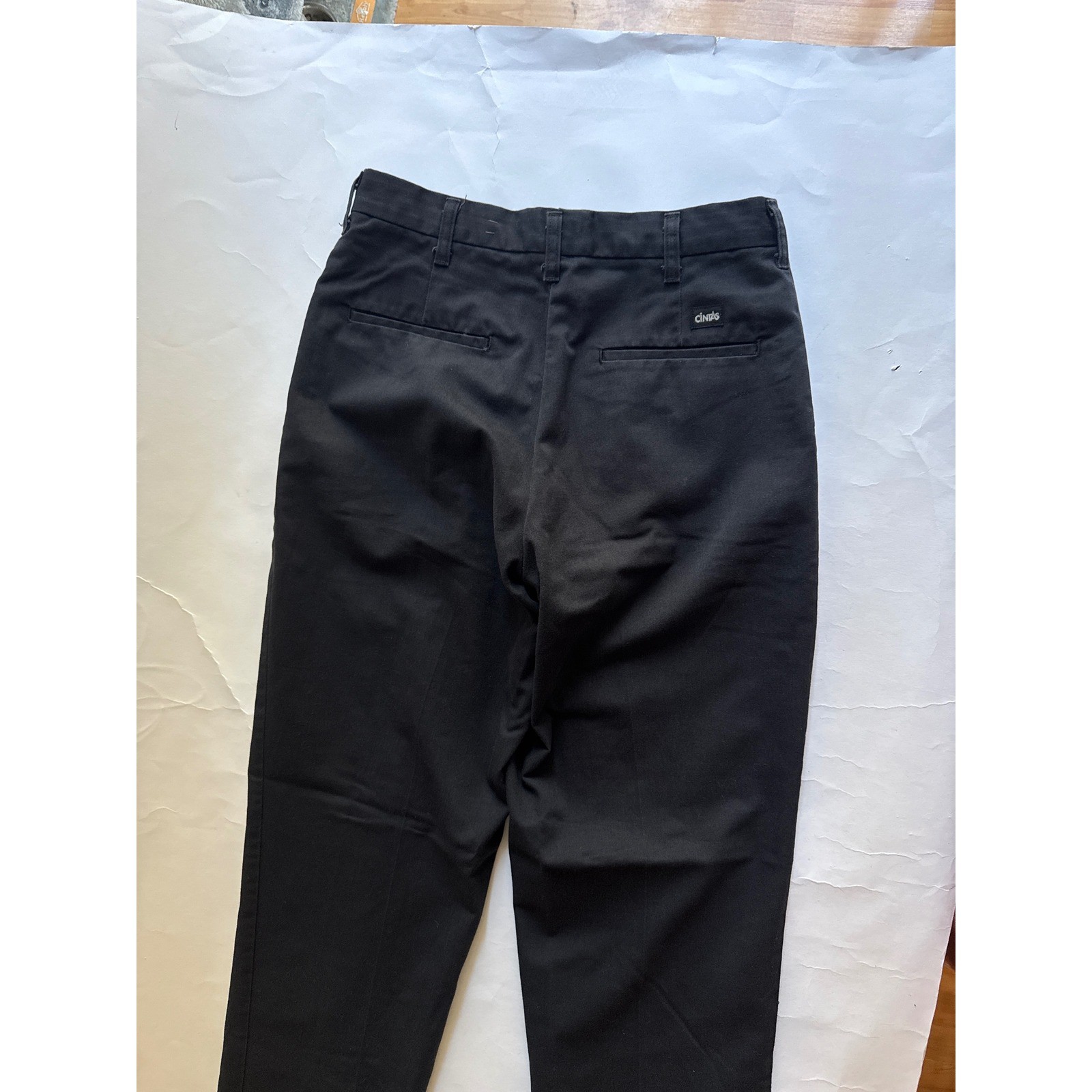 Cintas ComfortFLEX Mens 30×33 Black Work Pants Uniform Trousers 945-35