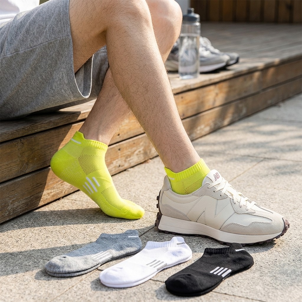 5Pairs Breathable No Show Socks Anti-Odor Low Cut Athletic for Men Women