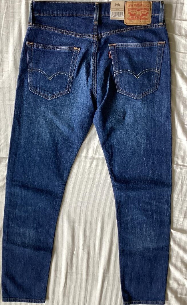 Levi’s Men’s 502 TAPER FIT 1168 Dark Blue Size 30X32 ECO STRETCH NEW $70