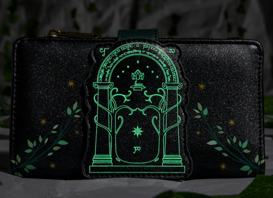 EXCLUSIVE Loungefly Lord Rings LOTR Doors Durin Backpack Sling Wallet GLOW 3PCS