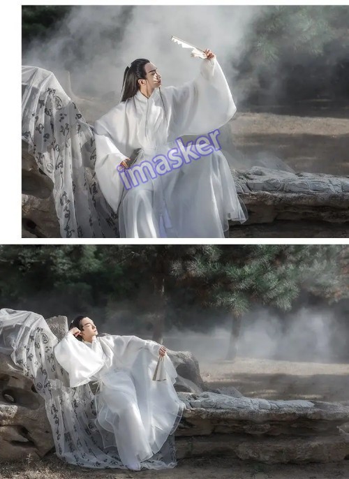 Ming Dynasty Chinese Hanfu Ancient Vintage Costume Cosplay Outfit Embroidery