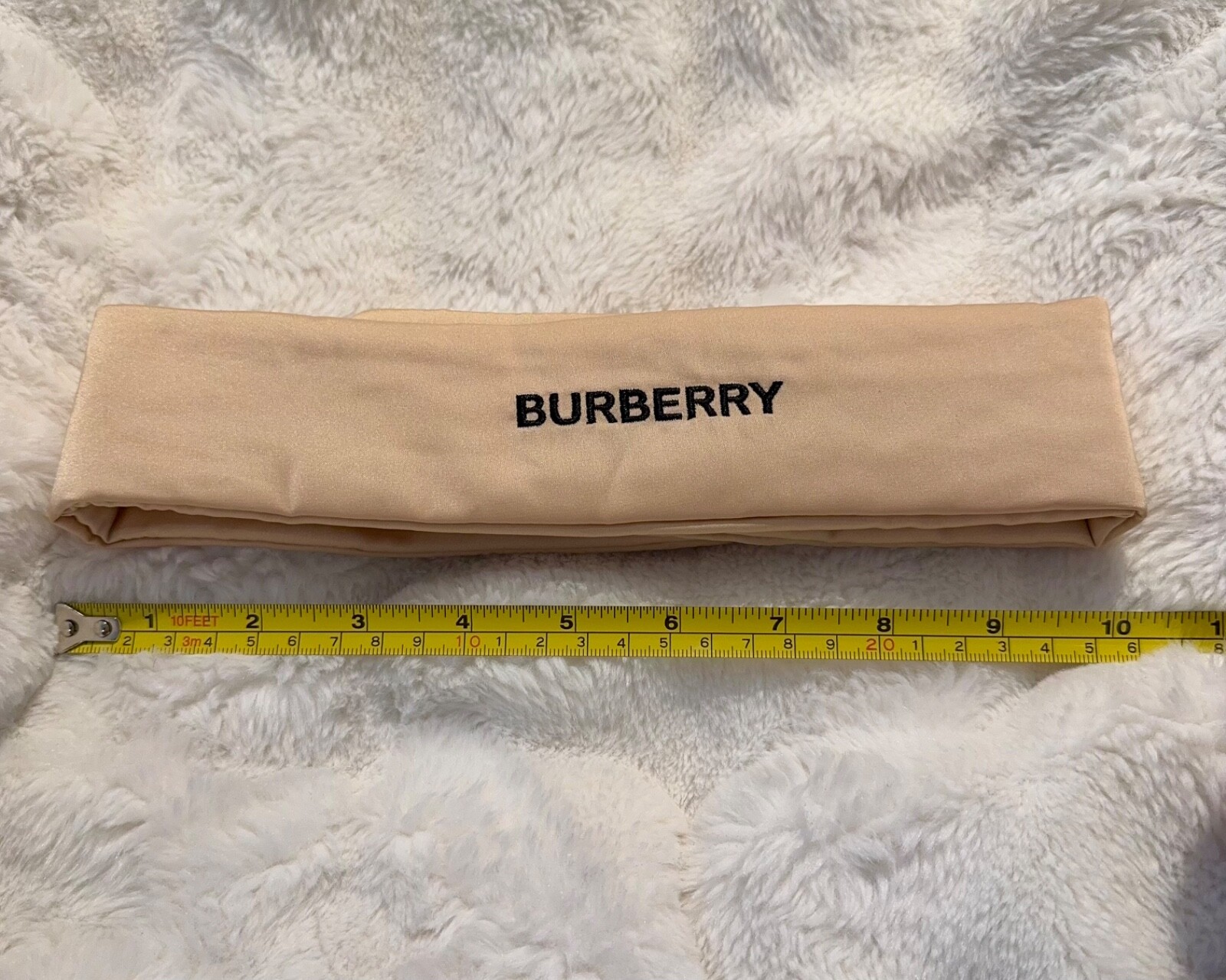 Burberry Beauty Beige Padded Silky Headband – Luxury Spa & Makeup Wrap