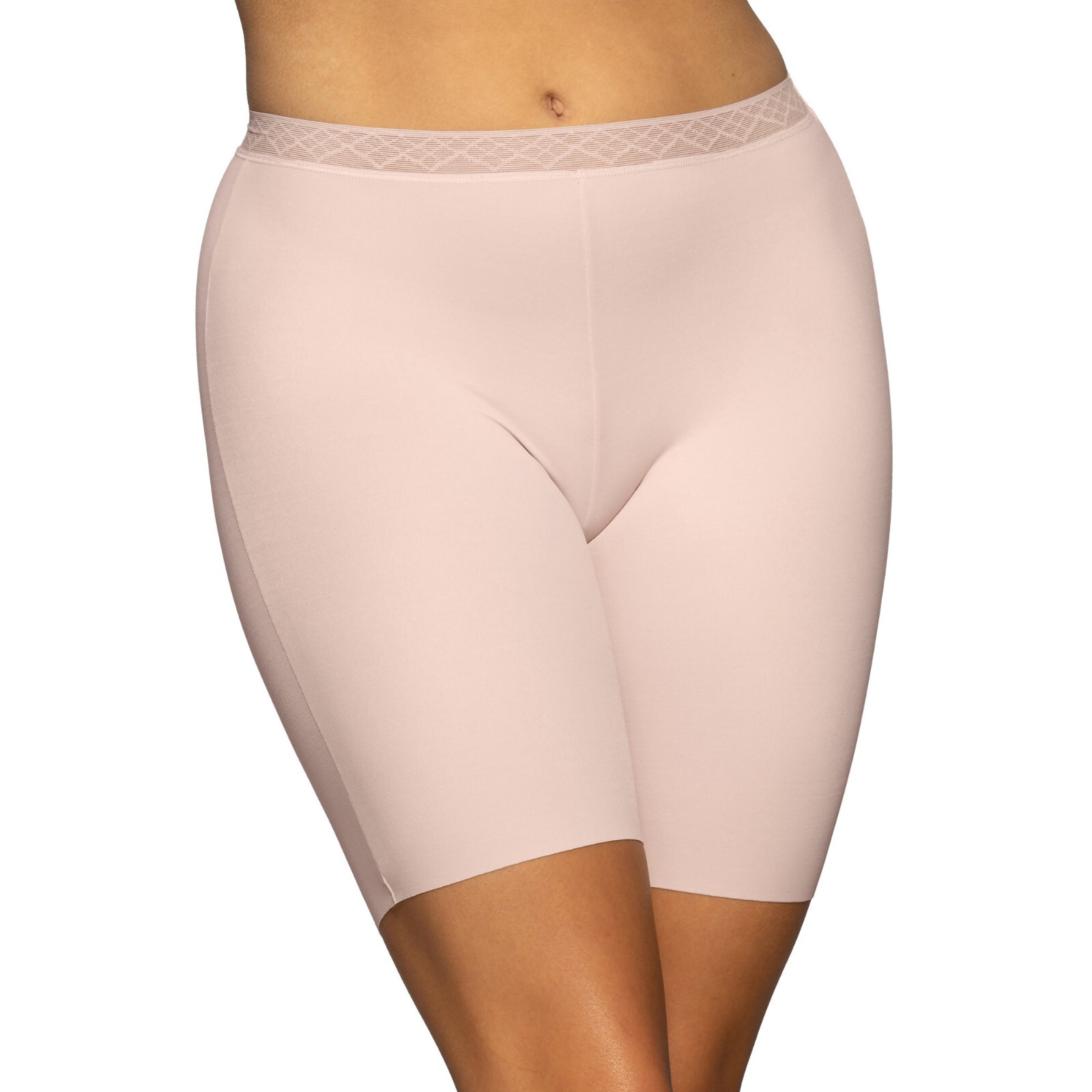 Vanity Fair RADIANT 12385 Invisible Smoothing Slip Short LACE QUARTZ 6 7 8 9 10