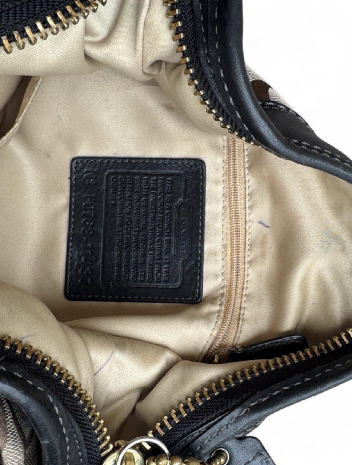 Coach Signature Bleecker Duffle Hobo Bag