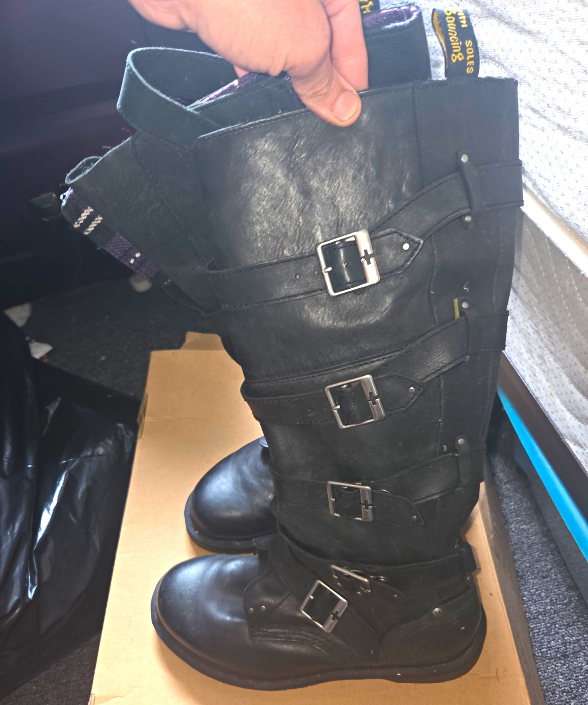 Dr Martens Phina Woman’s Leather, Size 8, Coveted Walking Dead Boots, Holy Grail