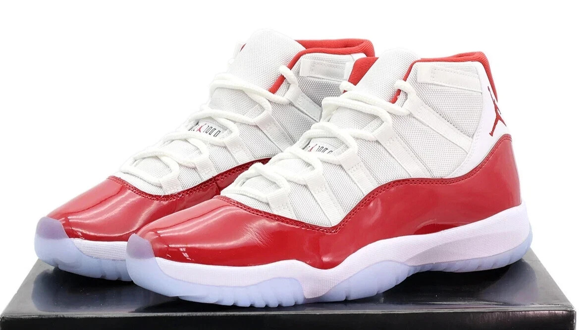 Nike CT8012-116 Air Jordan 11 Retro Cherry Red High Top Men Basketball Shoes