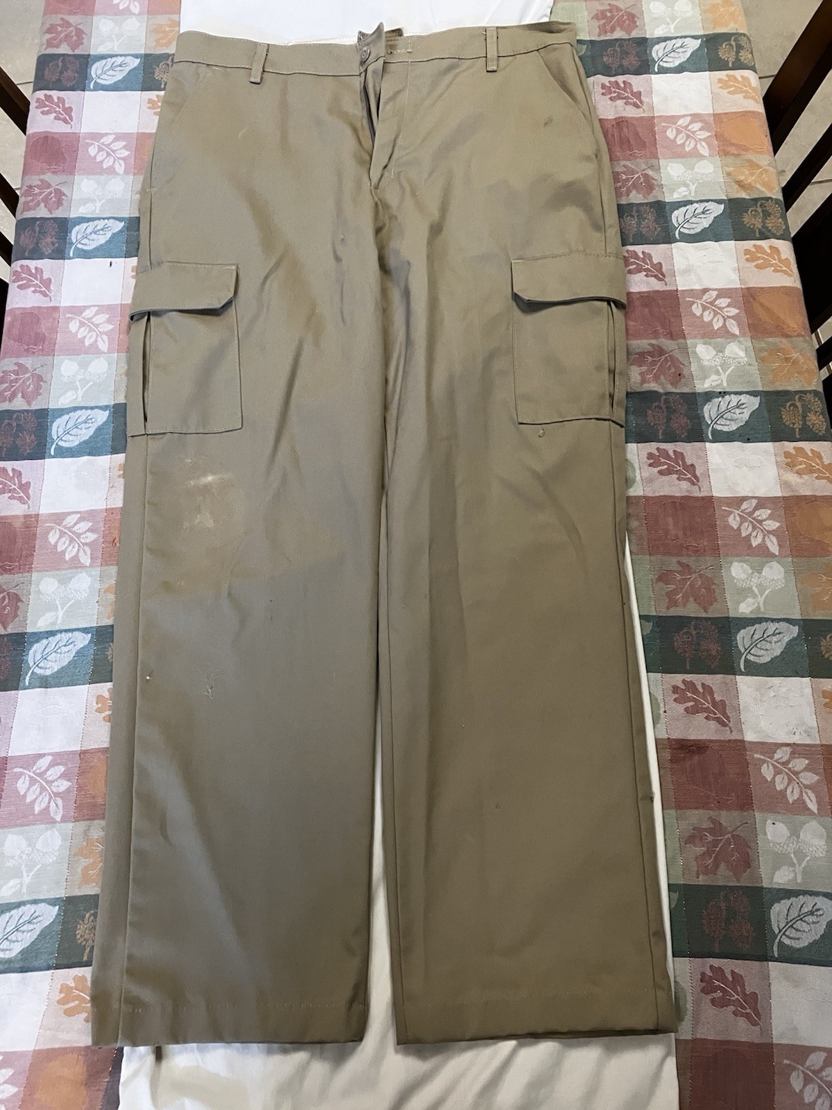 Red Kap Cargo Pants Mens 38×32 Khaki PT88KHO Workwear Utility Pockets Durable