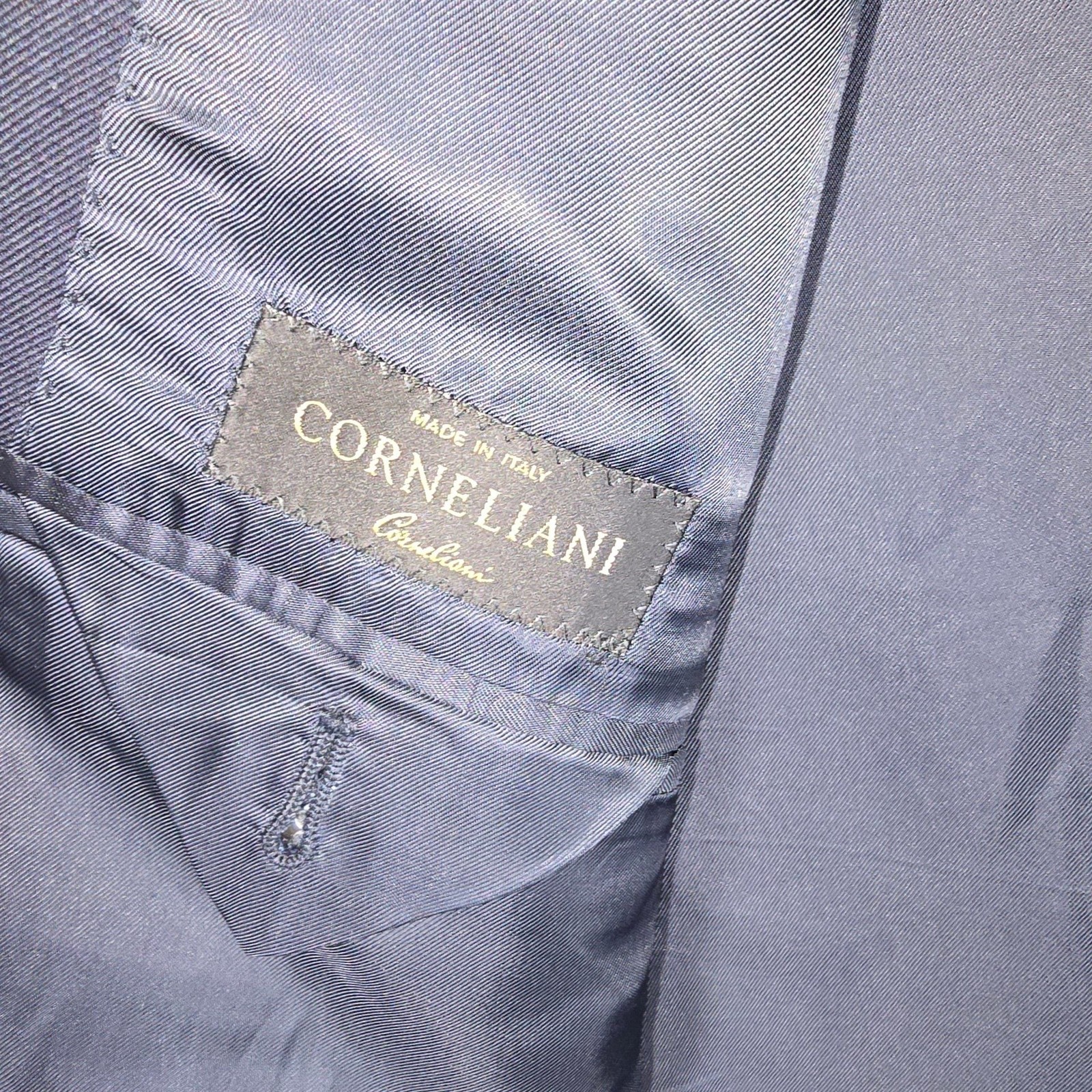 Corneliani Vogue Navy Blue Blazer Super 100’s Extra Fine Virgin Wool