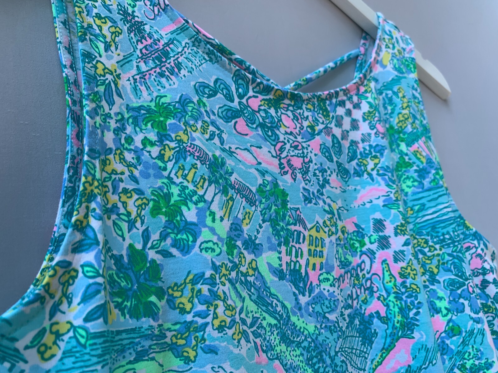 Lilly Pulitzer Kristen Dress Small Blue Lilly Loves South Carolina Sleeveless