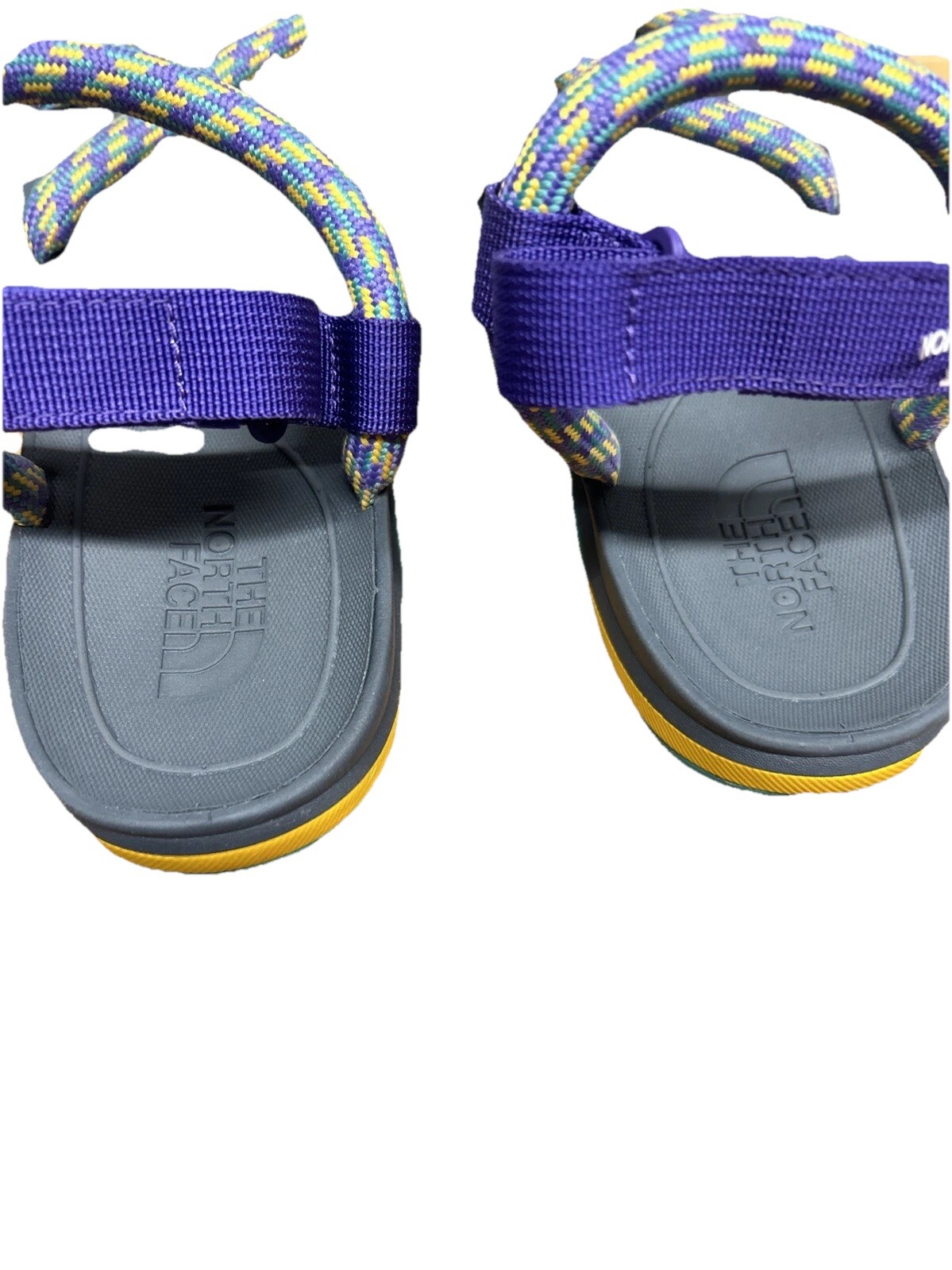 The North Face Base Camp Switchback Sandals Size 8 Purple Strap Multicolor Ropes