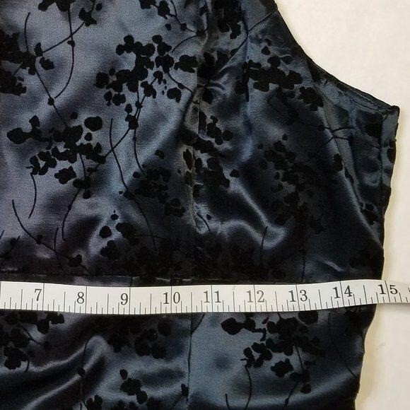 VTG Breakin Loose Formal Halter Pencil dress Juniors size 7 90s Prom Velvet