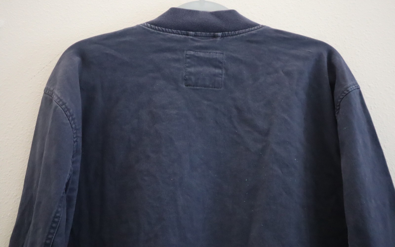 Gap 738596 Men’s Sz Large Vintage Navy Blue Full Zip Relaxed Bomber Jacket $100