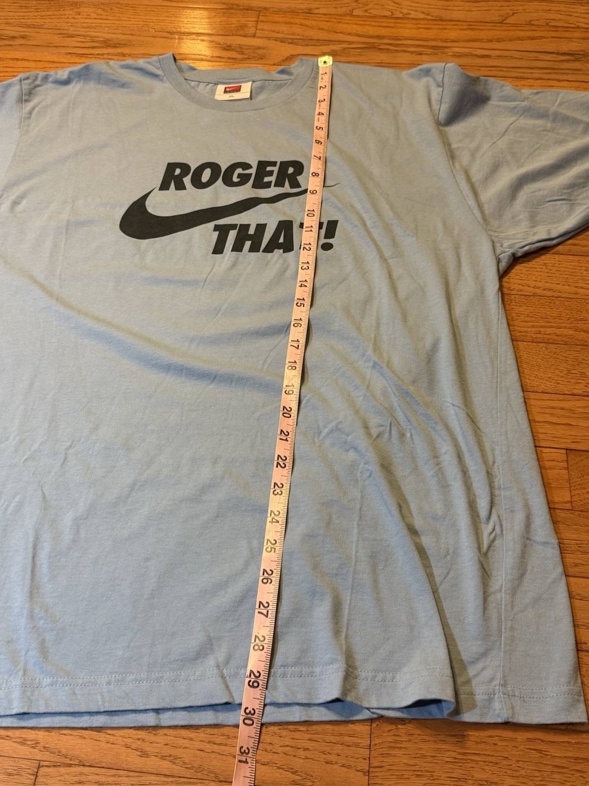 RARE Vintage Nike RF Roger That Federer Tennis T-shirt Tee Size XL White Tag Y2K