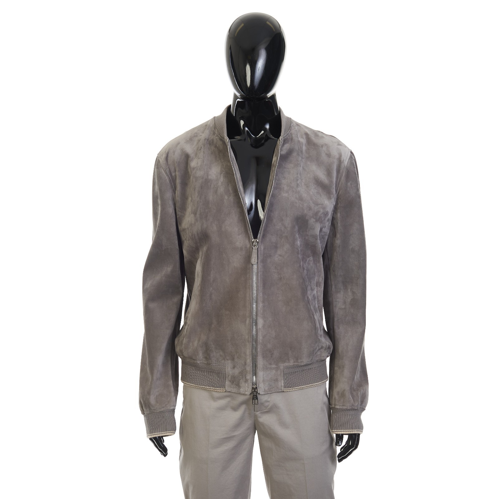 BRETT JOHNSON 4200$ Suede Bomber Jacket