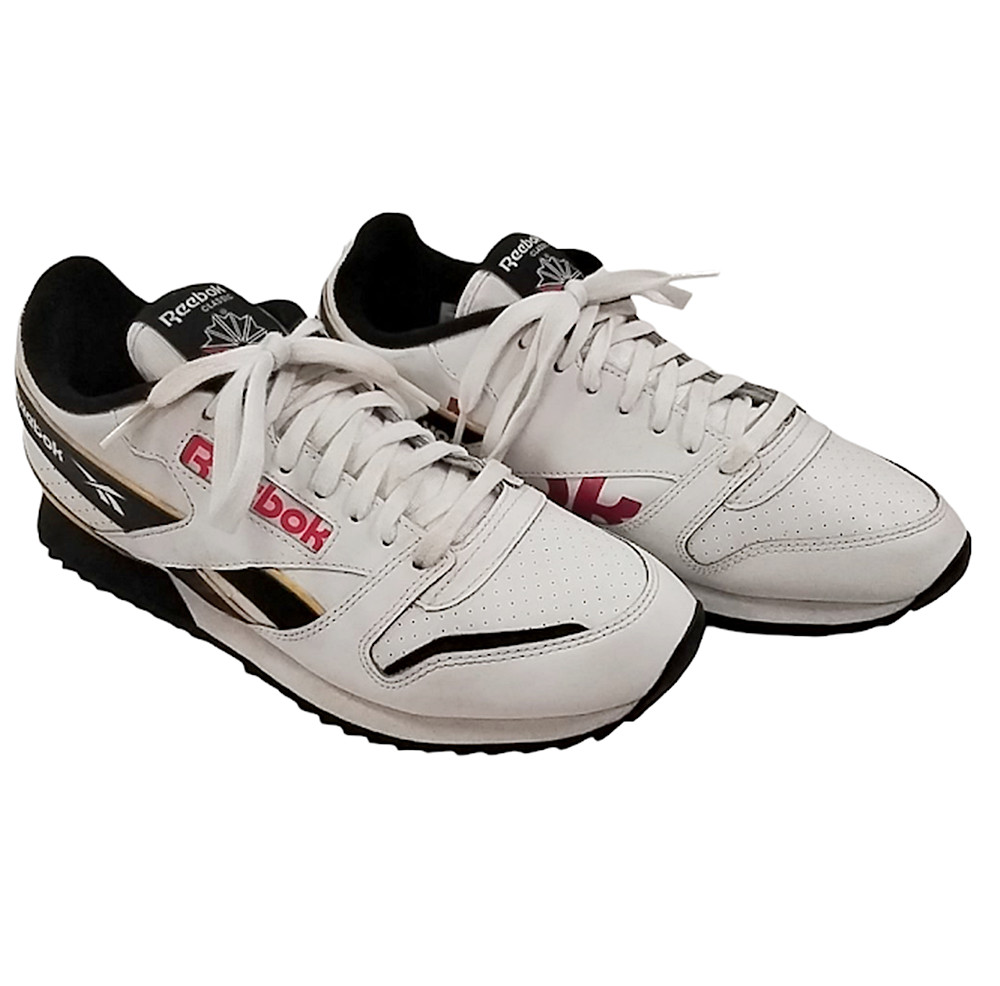 Reebok CL Leather Ripple MU White Unisex Sneakers Size: USA – 6.5