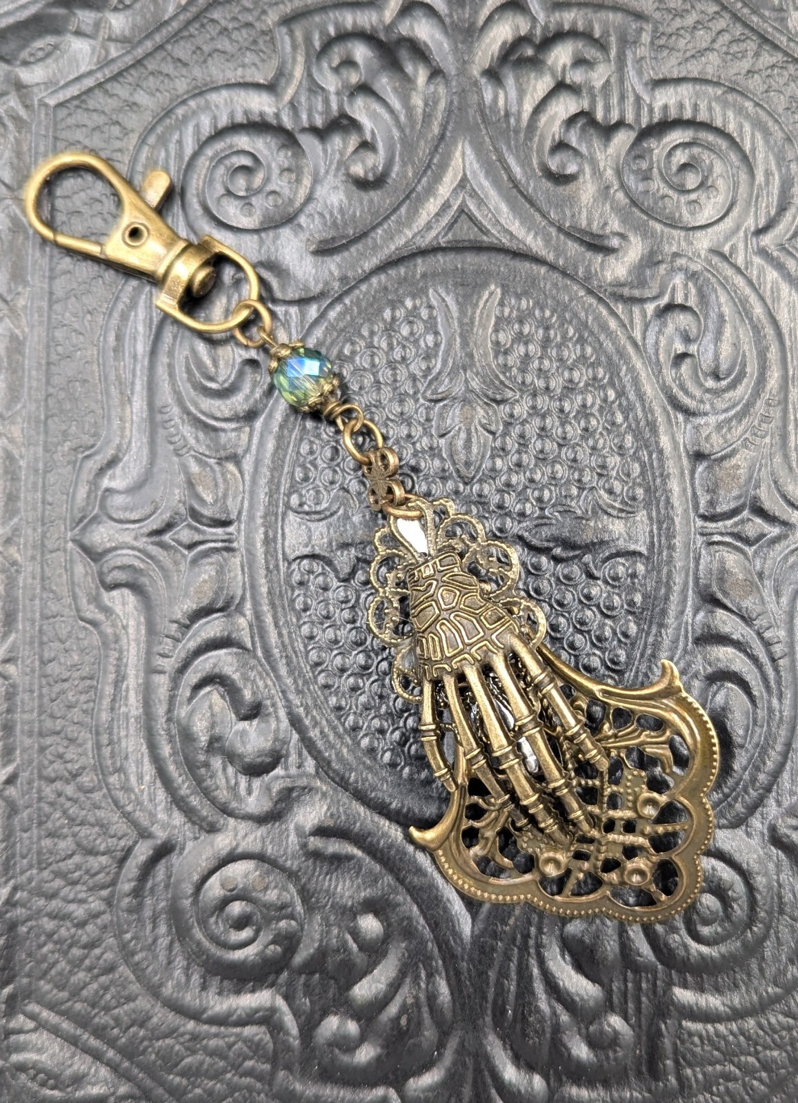 Skeleton Hand Handkerchief Clip Chatelaine Accessories With Or Without…