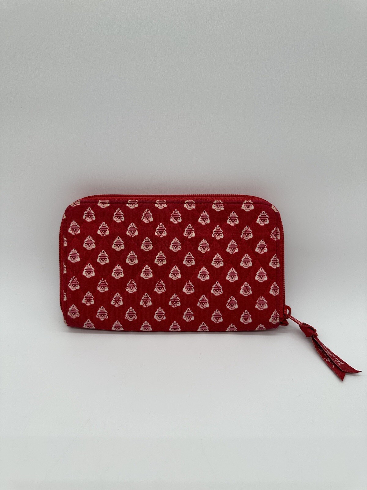 Vera Bradley Front Zip Wristlet Clutch Handbag Red