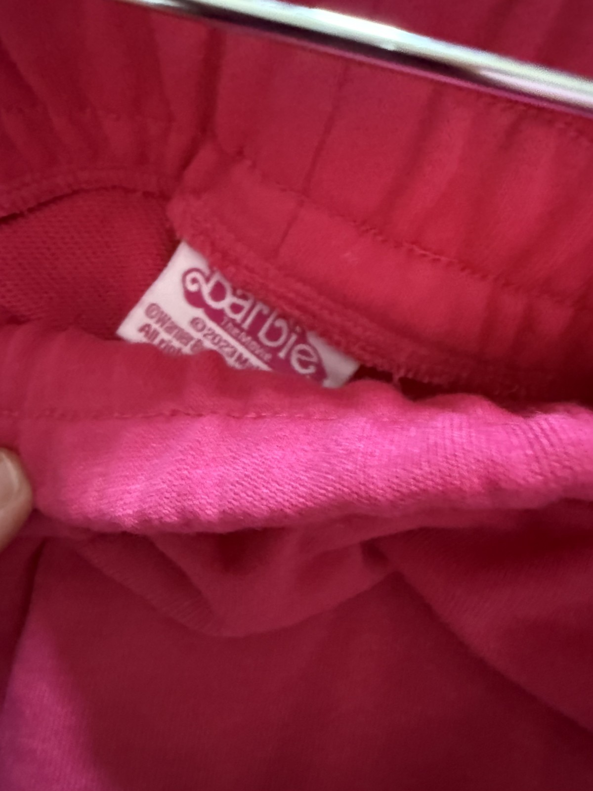 Primark Barbie Pink Lounge Set Sweatshirt Jumper Sweater Shorts Size L