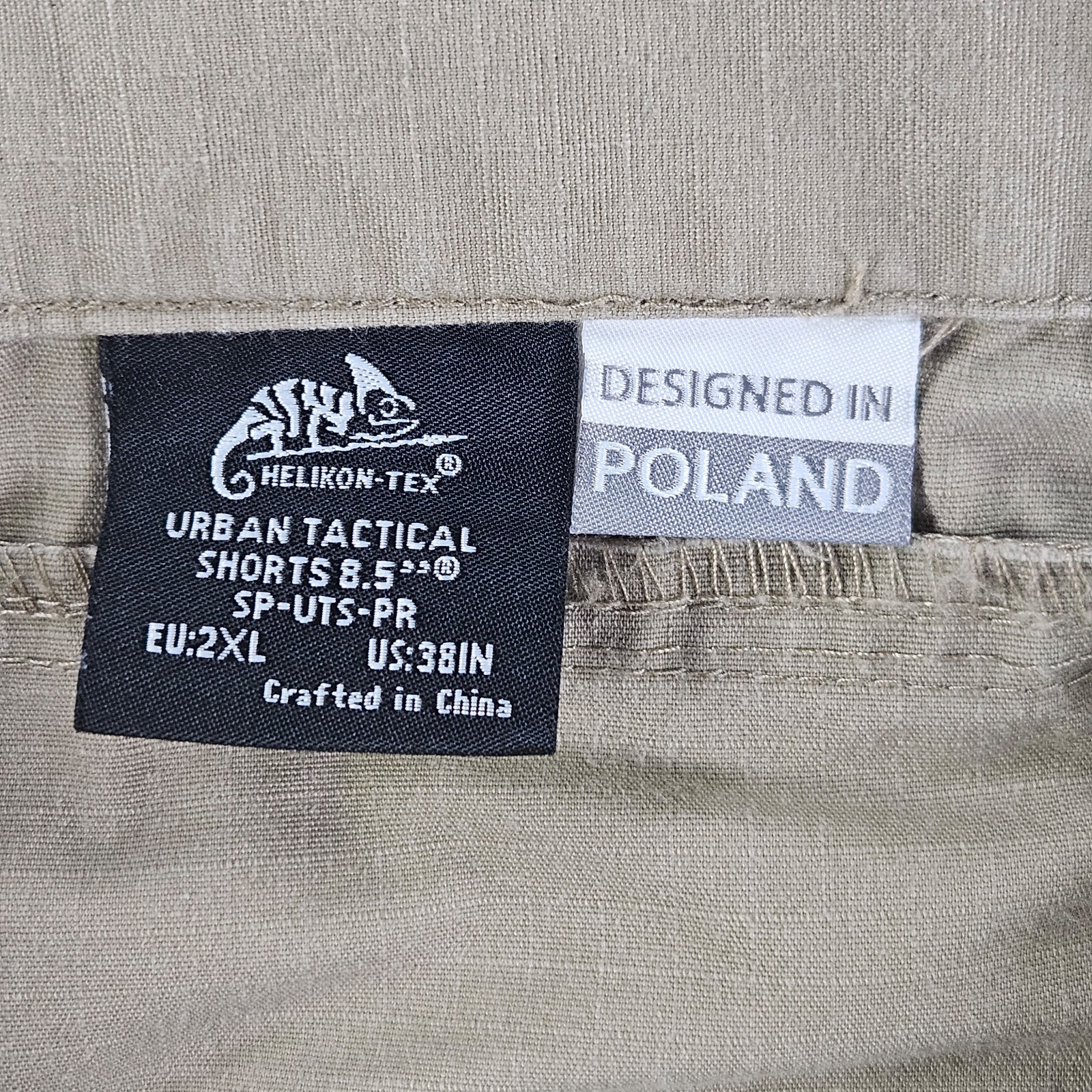Helikon-Tex Cargo Shorts Mens 38 Urban Tactical Khaki Ripstop Hiking Gorpcore