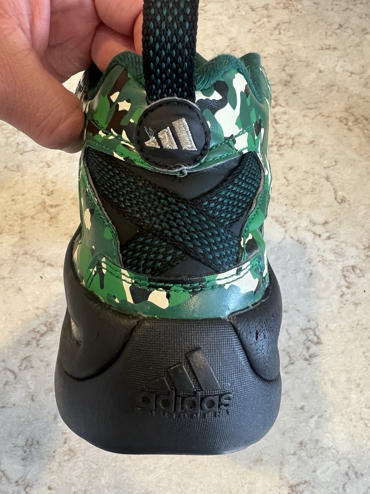 Adidas Crazy 8 Shoes Mens Size 11.5 Camo Green Basketball Sneakers Kobe G59054