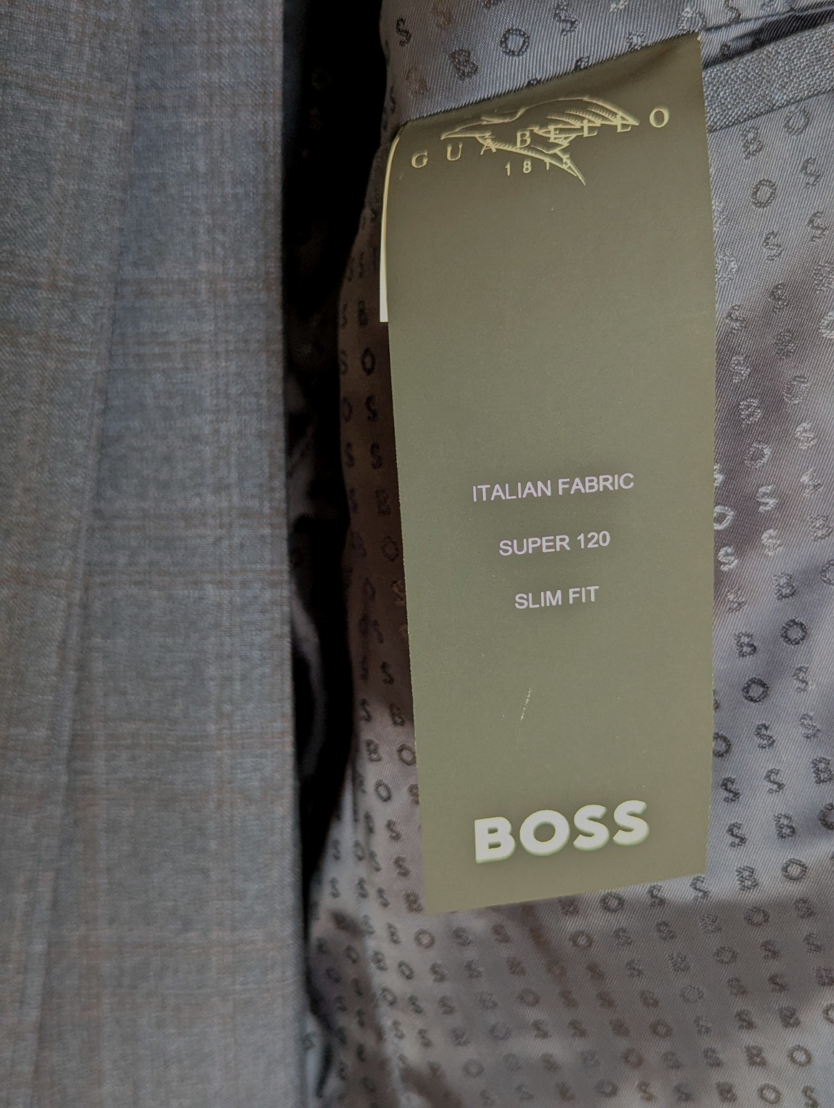 HUGO BOSS Huge 100% Virgin Wool Suit, Blue Plaid, Size 38 R NWOT – $895