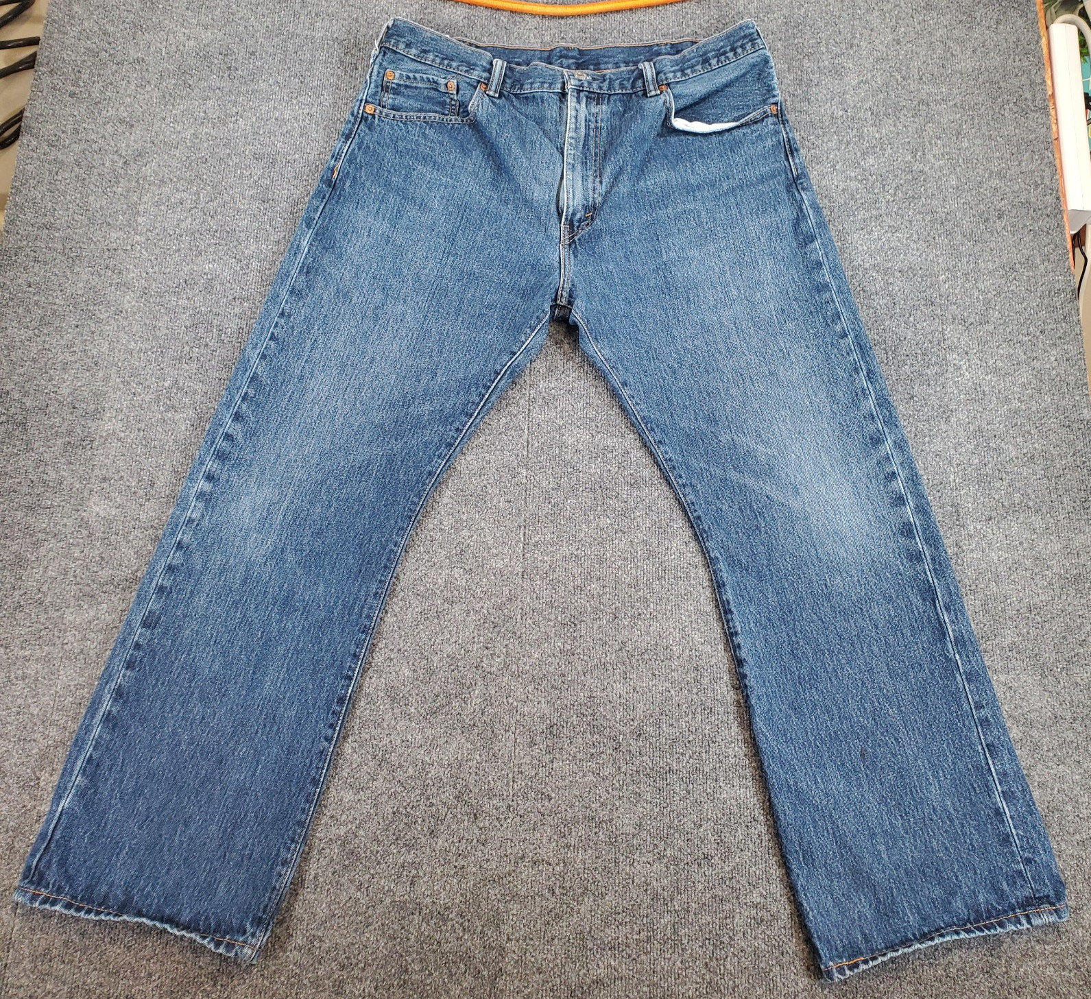 Levis 517 Mens 38×30 Blue Bootcut Denim Jeans Waterless