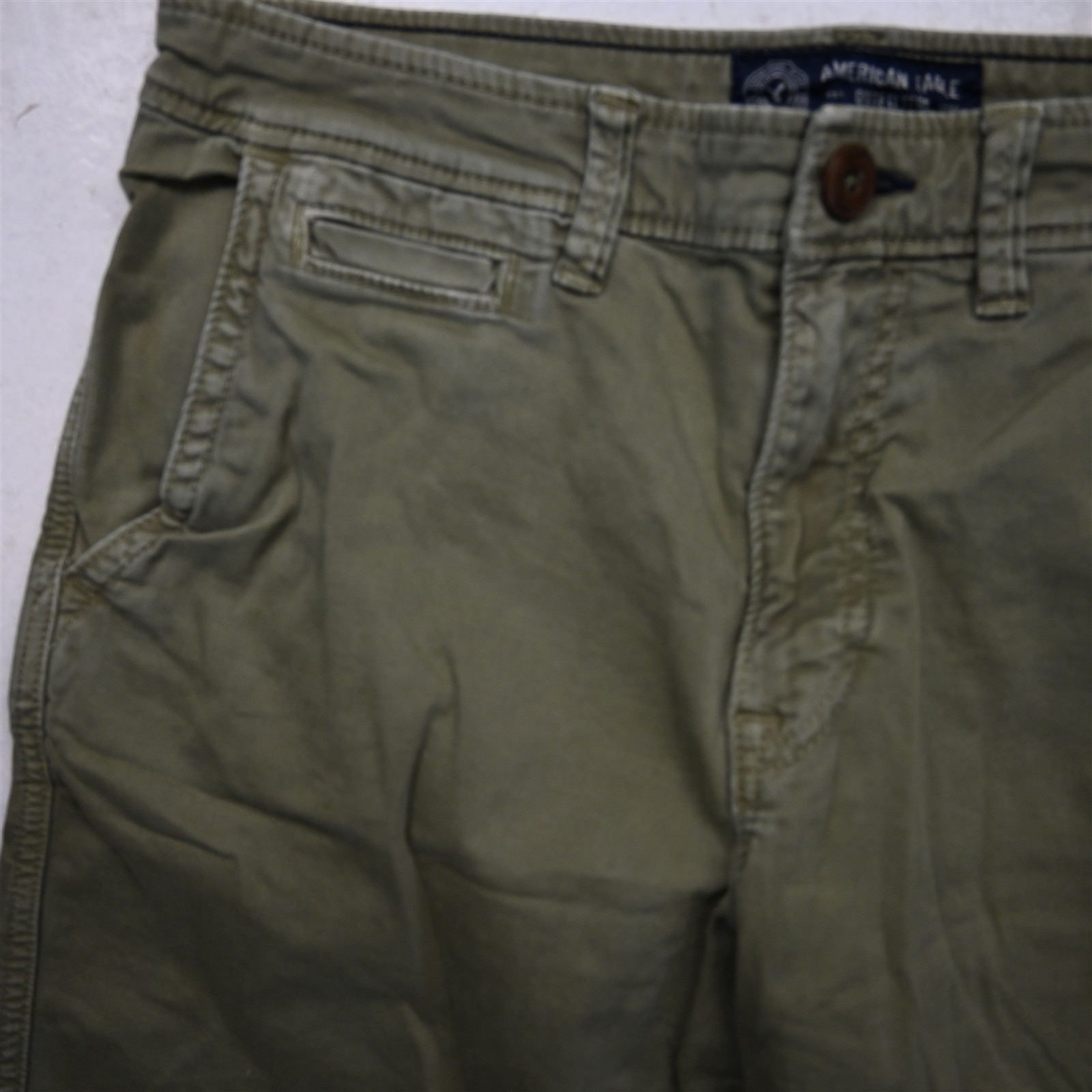 American Eagle 32×8.75″ Green Active Flex Classic Chino Mens Shorts