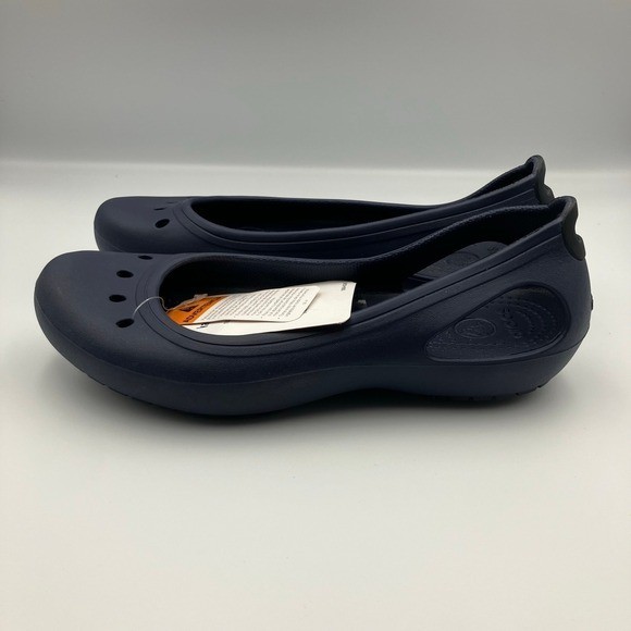 Crocs Womens Ballet Flats Kadee size 9 Navy Blue *NWT*