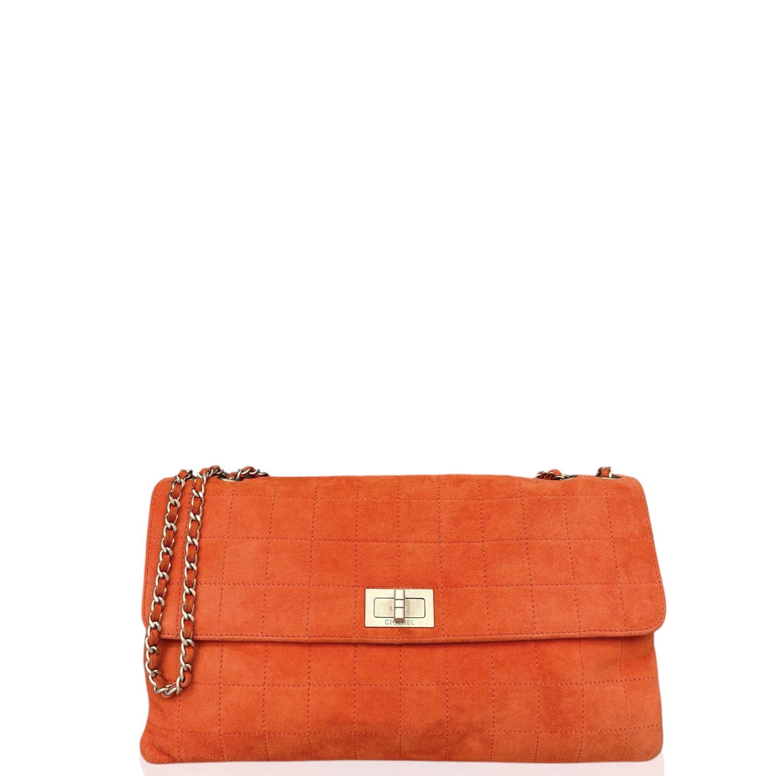 Chanel Flap Bag Red Doblis Suede Suede (gj041826a2)