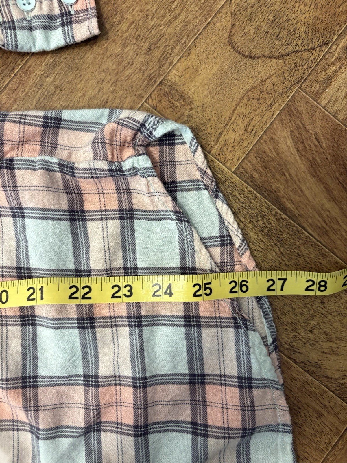 Mudd Y2k Plaid Top Button Down Light Pink Green Women’s Small Cowgirl Country O6