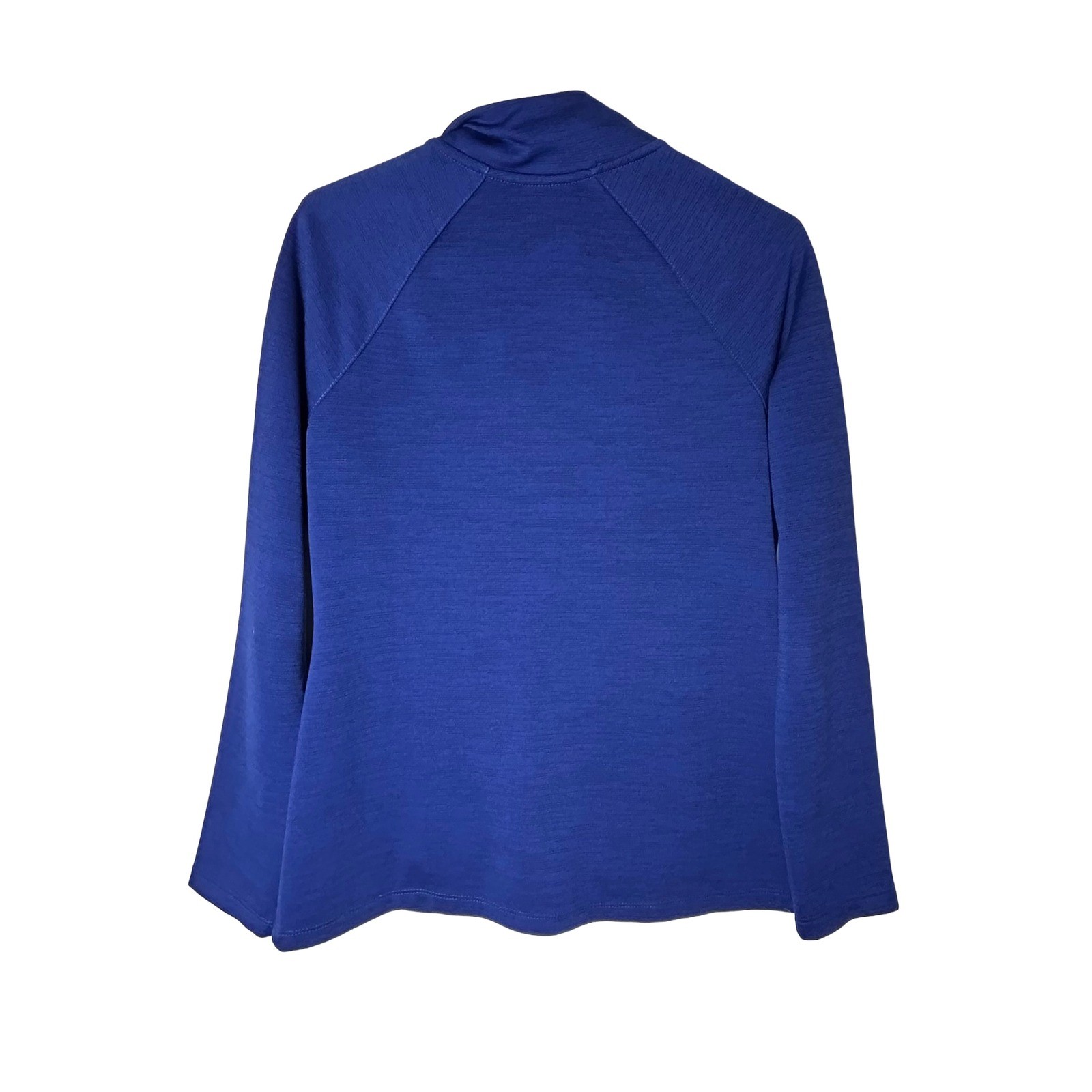 Active Blue Athletic Track Jacket Full Zip Mock Neck Women’s Size Medium