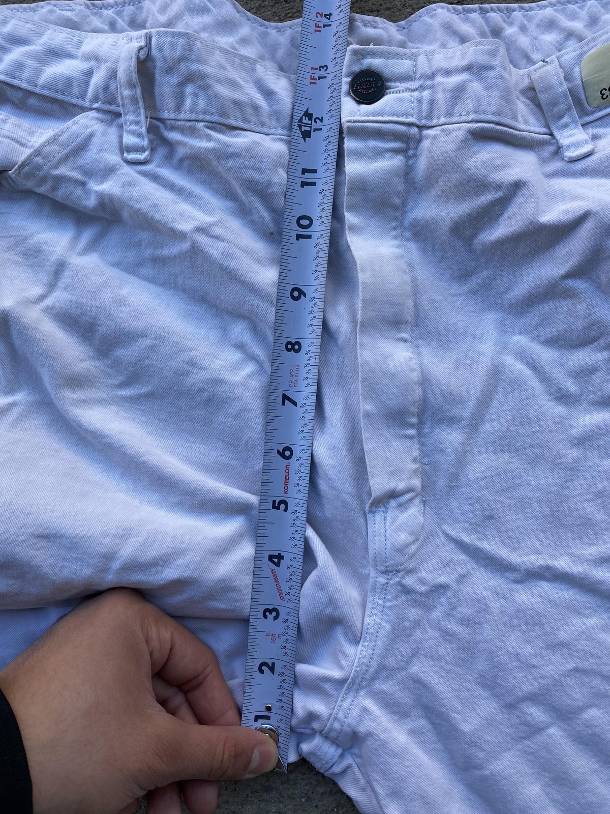 Vintage Splat Paint Dickies Pants Mens 35×25 White Carpenter Fit Canvas Straight