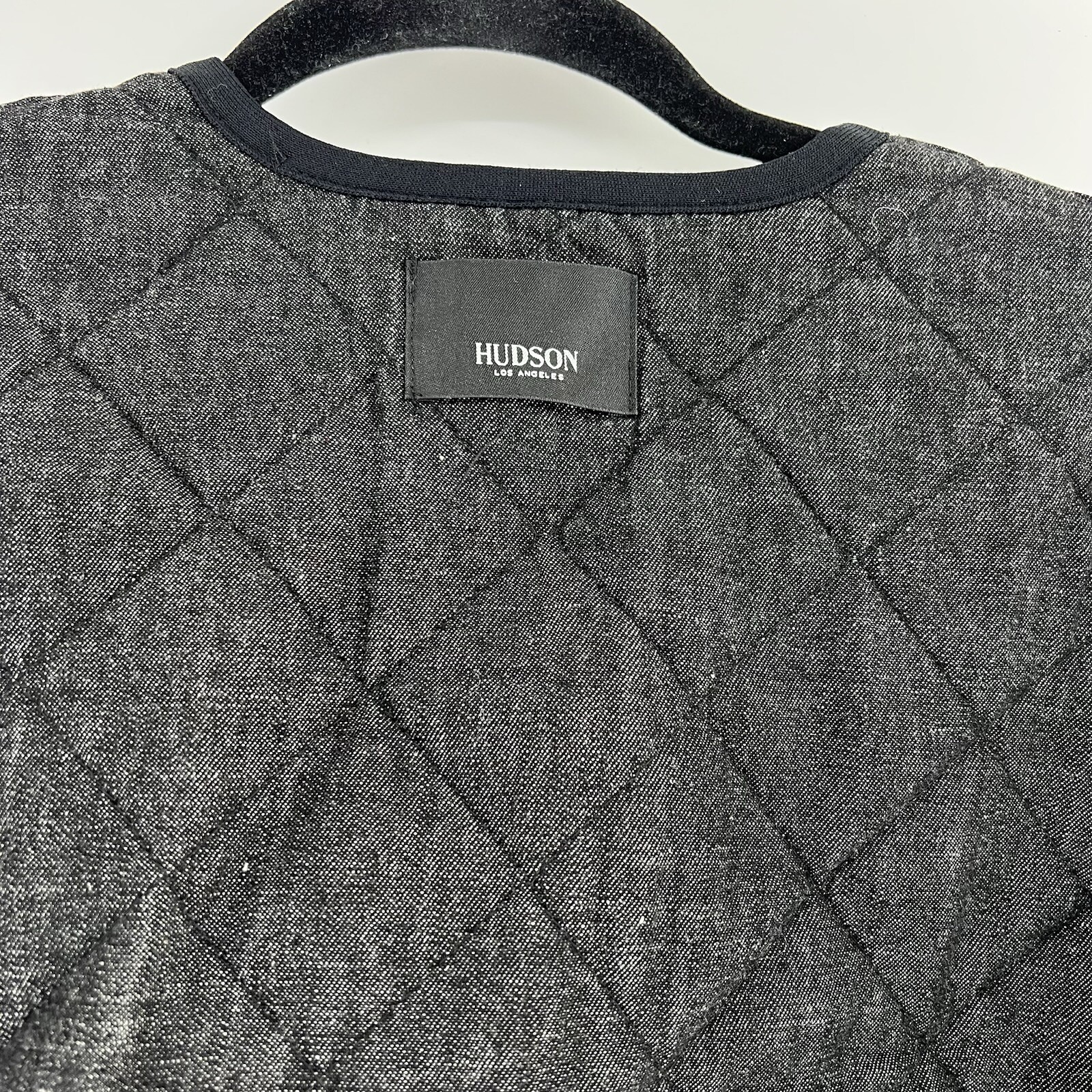 Hudson Reversible Quilted Jacket XS Cropped Camo Print NWT $295